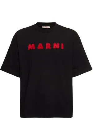 Marni T-shirt In Cotone Non Spazzolato