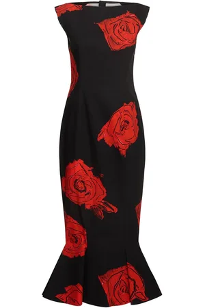 Marni Vestito Juno In Popeline Di Cotone Stampato