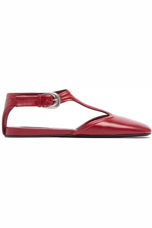Jil Sander Scarpe Basse Mary Jane In Pelle