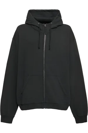 Maison Margiela Felpa In Cotone Con Zip E Cappuccio