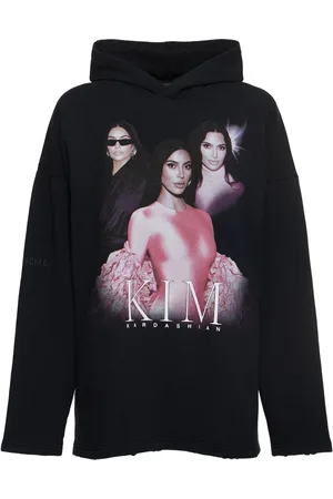 Balenciaga Felpa Kim K In Cotone Con Cappuccio
