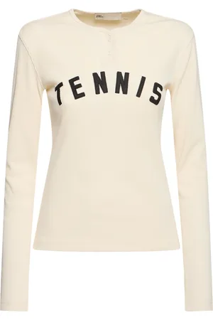 Tory Burch T-shirt Tennis In Cotone A Costine
