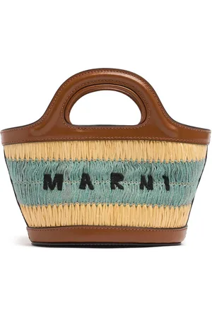 Marni Borsa Shopping Micro Tropicalia Effetto Rafia
