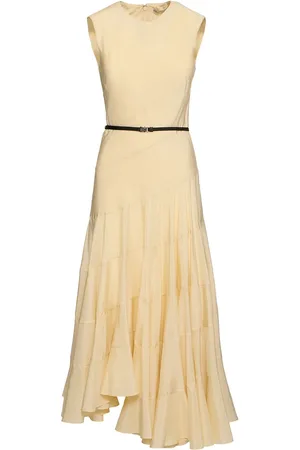 Tory Burch Flared Cotton & Silk Midi Dress