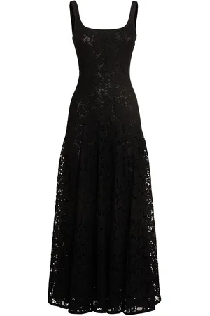 Tory Burch Vestito Lungo In Pizzo Floreale