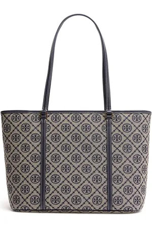 Tory Burch Borsa Shopping Piccola T Monogram In Tela