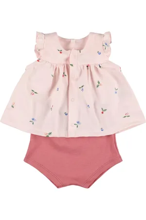 Petit Bateau Camicia In Cotone Stampato Con Culotte