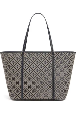 Tory Burch Borsa Shopping T Monogram In Tela Con Zip
