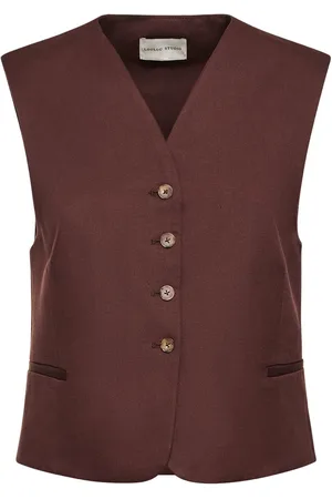Loulou Studio Gilet Iba In Cotone E Lino