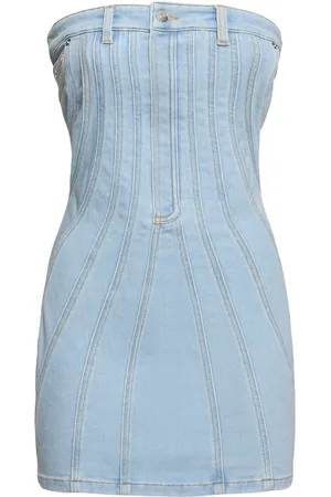 MUGLER Vestito In Denim Stretch
