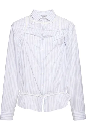 Maison Margiela Camicia In Cotone A Maniche Lunghe Con Tank Top