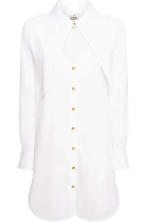 Vivienne Westwood Vestito Heart In Popeline Con Cutout