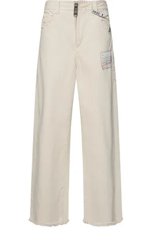 MIHARA YASUHIRO Jeans Larghi Vita Bassa Con Dettaglio Logo