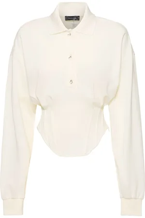 MUGLER Top Corsetto In Piquet