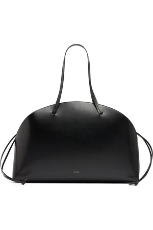 Jil Sander Borsa Grande Curve In Pelle Palmellata