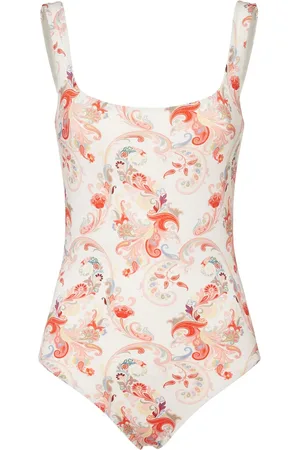 Etro Costume Intero In Lycra Stampata Con Cutout