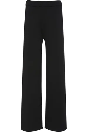 Max Mara Pantaloni Dritti Girotta In Maglia A Costine