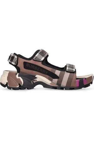 Burberry Sandali Arthur In Similpelle 30mm