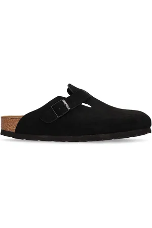 Birkenstock Mules Boston In Camoscio