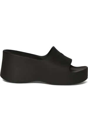 Balenciaga Sandali In Gomma Con Zeppa 60mm