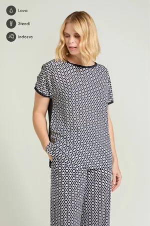LUISA VIOLA BLUSA IN JERSEY FLUIDO Donna