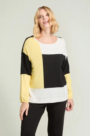 LUISA VIOLA MAGLIA COLOR BLOCK Donna