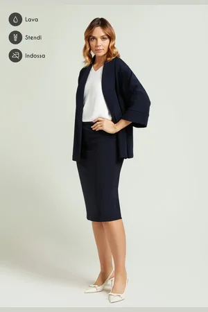 LUISA VIOLA GONNA TUBINO IN COMPATTO STRETCH Donna