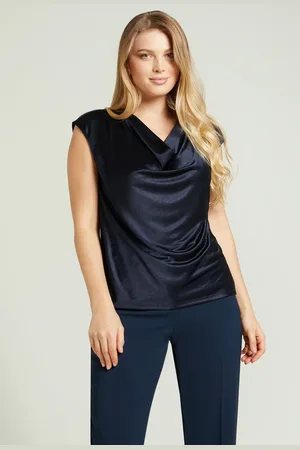 LUISA VIOLA TOP DRAPPEGGIATO SHINY Donna