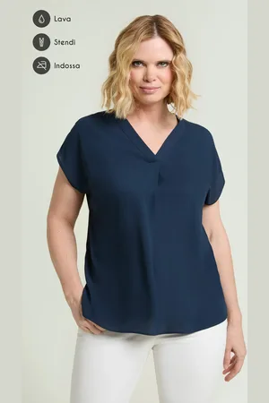 LUISA VIOLA BLUSA IN DOPPIA GEORGETTE Donna
