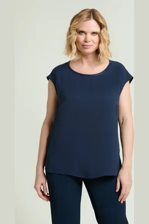 LUISA VIOLA TOP IN DOPPIA GEORGETTE Donna