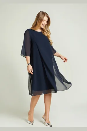 LUISA VIOLA ABITO ELEGANTE IN GEORGETTE E JERSEY Donna