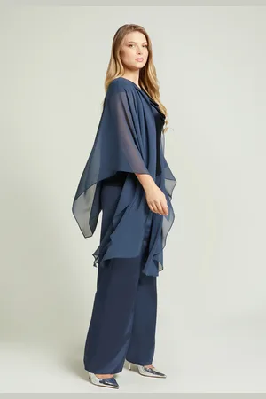 LUISA VIOLA COPRISPALLE IN GEORGETTE Donna