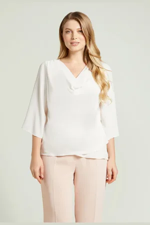 LUISA VIOLA BLUSA DRAPPEGGIATA IN DOPPIA GEORGETTE Donna