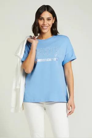 MARA VENIER PER LUISA VIOLA Mara Venier per T-SHIRT LETTERING STRASS Donna
