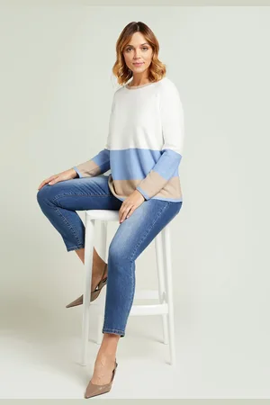 LUISA VIOLA MAGLIA COLOR BLOCK MISTOSETA Donna