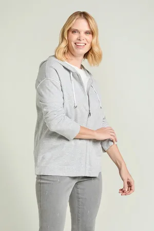 LUISA VIOLA FELPA IN TRICOT CON CAPPUCCIO Donna