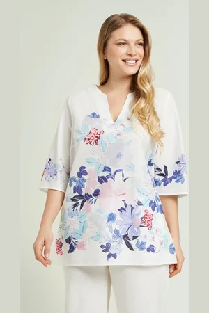 MARA VENIER PER LUISA VIOLA Mara Venier per BLUSA CAFTANO IN MUSSOLA STAMPATA Donna
