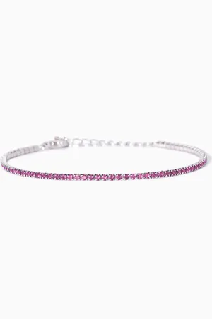 MABINA GIOIELLI BRACCIALE TENNIS CON TORMALINA SINTETICA MINI TENNIS