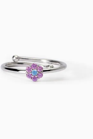 MABINA GIOIELLI ANELLO DA BAMBINA CON FIORE FIOR FIORE