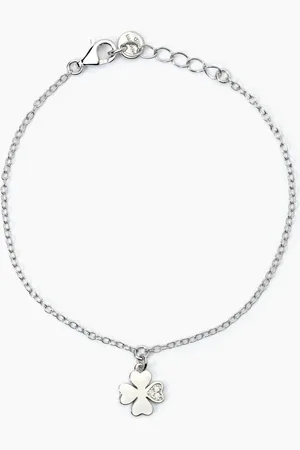 MABINA GIOIELLI BRACCIALE IN CON QUADRIFOGLIO E ZIRCONI CERCAMI