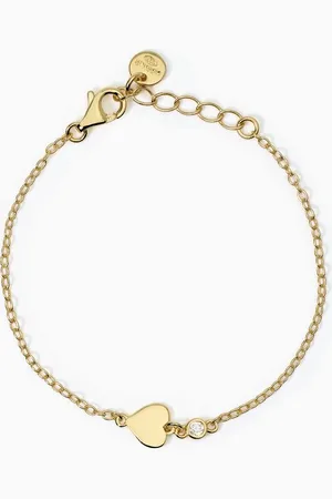 MABINA GIOIELLI BRACCIALE DA BAMBINA CON CUORE E ZIRCONE TVB