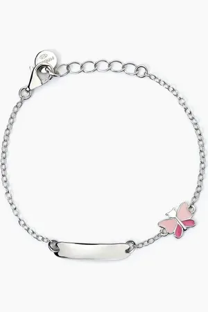 MABINA GIOIELLI BRACCIALE PERSONALIZZABILE IN CON FARFALLA BUTTERFLY