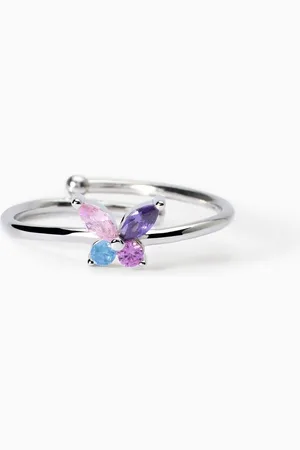 MABINA GIOIELLI ANELLO DA BAMBINA CON FARFALLA SECRET GARDEN