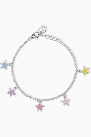 MABINA GIOIELLI BRACCIALE JUNIOR IN CON STELLE PENDENTI SMALTATE STELLA STELLINA