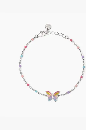 MABINA GIOIELLI BRACCIALE CON FARFALLINA SMALTATA BUTTERFLY