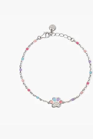 MABINA GIOIELLI BRACCIALE CON ZAMPINA SMALTATA QUA LA ZAMPA