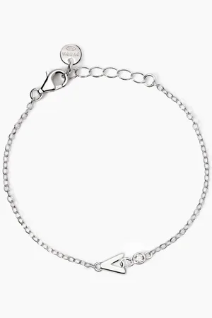 MABINA GIOIELLI BRACCIALE NEONATO CON LETTERA V WELCOME BABY
