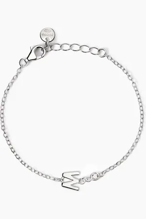 MABINA GIOIELLI BRACCIALE NEONATO CON LETTERA W WELCOME BABY