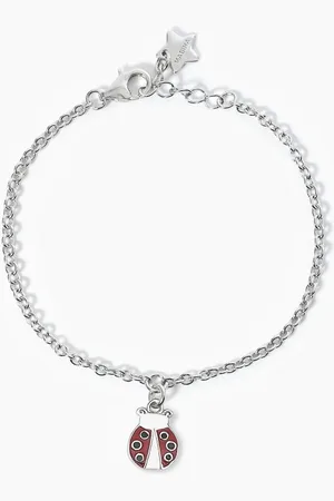 MABINA GIOIELLI BRACCIALE JUNIOR IN CON COCCINELLA SMALTATA FORTUNELLA