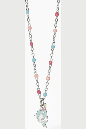 MABINA GIOIELLI GIROCOLLO MULTICOLOR DA BAMBINA DELFINA